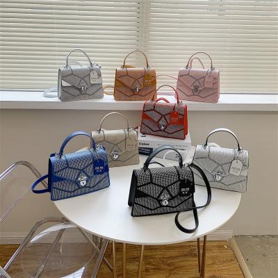 China Other newest design luxury rhinestone bags for women girls shoulder bag shiny large purses 2021 fashionable handbags for sale