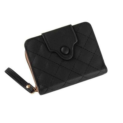 China Good Quality Mini RFID Fashion Solid Color All Match Luxury Purse Genuine Leather Purses For Women for sale