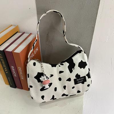 China High quality new arrival luxury bolsos de hombro pu cow painting leather bags handbags messenger bags for sale