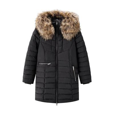 China Custom Viable Woman Winter Hooded Parka Jacket for sale