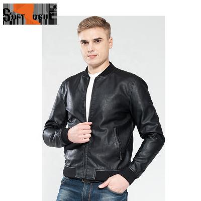 China CUSTOM MADE MEN'S PU LEATHER JACKET in waterproof BASIC FOR MEN'S MOTORCYCLE RIDER JACKET for sale