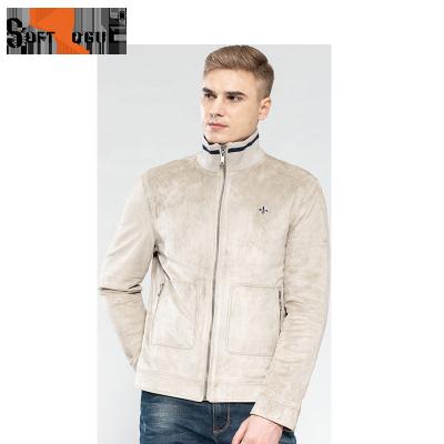 China MEN'S FAUX SUEDE JACKET BACKING COLLAR reversible for sale