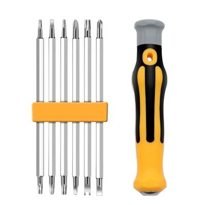 China Household Double Screwdriver Bits Multi-Function Strong Magnetic Triangle Cross Shaped Household Screwdriver Bit U-Shaped 