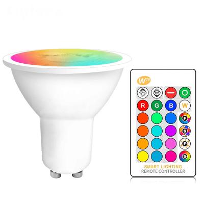 China Modern Dimmable Home Decoration Holiday Home Holiday Lighting AC85-265V GU10 LED Lens Lamp Remote Control Cup for sale