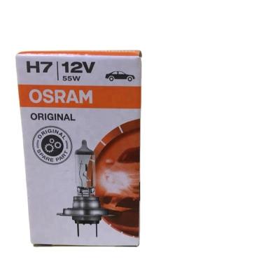 China Osram 64210 Px26d 12V 55w H7 Glass Accessories Clear Light Halogen Bulb for sale