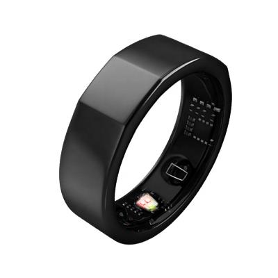 China Brand New Titanium Black NFC Smart Wireless Charging APP Control Ring For Remote Health Monitoring for sale