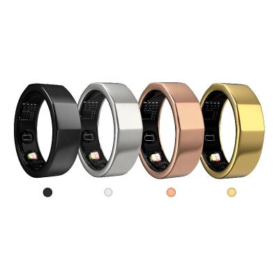 China APP Monitoring Wholesale 5Atm Online Waterproof Dark Radio Charging Ring For Daily Activity Monitoring Smart for sale