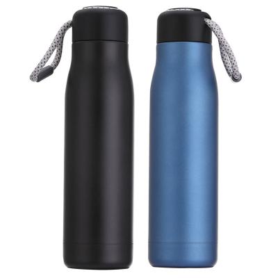 China Sustainable Portable Stainless Steel Sports Travel Water Bottle Vacuum Insulated Hot And Cold Thermos Mug for sale