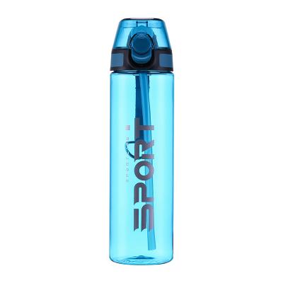 China Plastic Sports Stocked Shaker Bottle, Fashion Straw Space Logo Custom Gym Protein Water Bottle Cup for sale