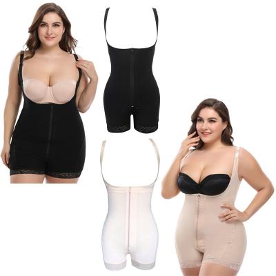 China Hot-selling Women's Plus Size Underwear 6XL Breathable Abdomen And One-Piece Hips Tights Body Shaping Underwear for sale