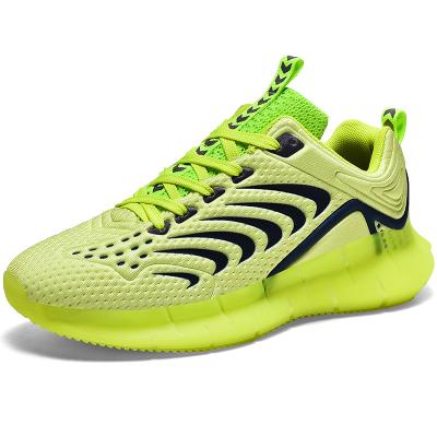 China 2021 New Design Brand Custom Breathable Mesh Luminous Logo Men's Breathable Reflective Sports Fashion Sneakers for sale