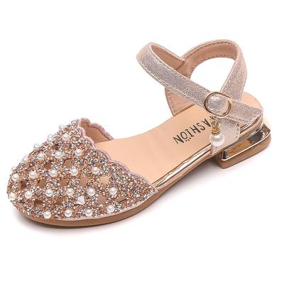 China High Quality Flat Beads School Performance Dance Girls Daily Casual Dress Shoes for sale