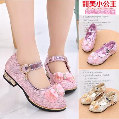 China Anti-odor Kids Comfortable Classic Lovely Casual Shoes Glitter Cute Girls Shoes Sandals for sale