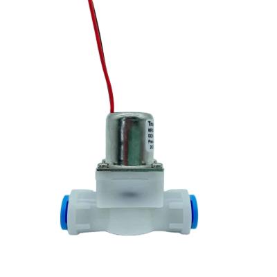 China Factory Supply of DC 12V Quick Connect 1/4 Normal Mini Water Fountain Solenoid Narrow Micro General Valve and Hose to Body Seat for sale