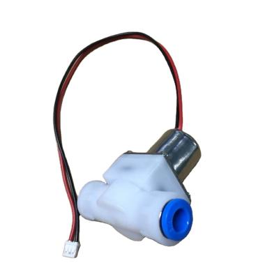 China General Low Pressure 6mm Tube 1/4 Inch 3.6V Bistable Water Pulse Locking Push Quick Connect Remote Control Solenoid Valve for sale