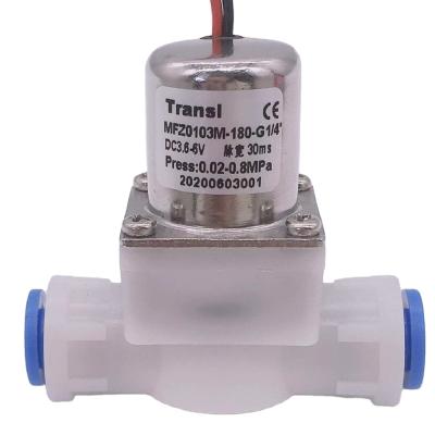 China General Battery Operated Plastic 3V/6V/12V Push In Quick Connected Solenoid Valve For Garden Irrigation Spray System for sale