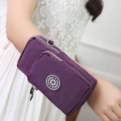 China Waterproof Zipper Printing Summer One-Shoulder Messenger Mobile Phone Bag for sale