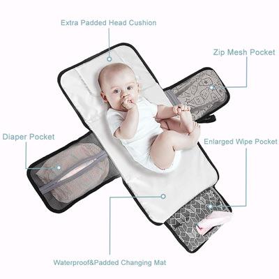 China Water Resistant Portable Diaper Changing Pad For Baby Diaper Clutch With Detachable And Waterproof Diaper Changing Pad For Baby for sale