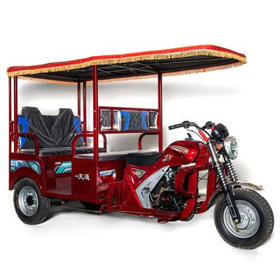 China Passenger Motorized Three Wheel Passenger Tricycle Rickshaw Tuk Tuk Ride Motorcycle Diesel Taxi for sale