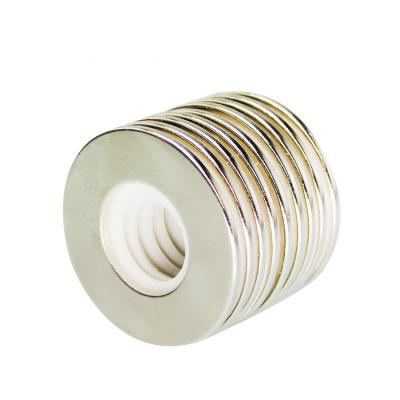 China Industrial Magnet Strong Permanent Ndfeb Round Neodymium Magnets n35 Ring Magnet for sale