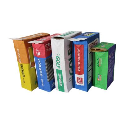 China High Quality Recycled Multiwall Tile Block Packaging Materials Paper Valve Bottom Bag Recycled Adhesive Paper Bag for sale