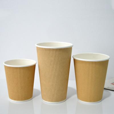 China Recyclable Free Sample For Any SIze Single Wall/Double Wall/Ripple Wall Custom Paper Coffee Cups Disposable Cups for sale