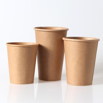 China Recyclable Hot Sale Factory Price Cheap Disposable Paper Tea Cup Hot Coffee Paper Cup Biodegradable Paper Cups for sale