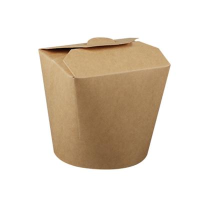 China Recyclable Custom Logo Printed Hot Sale Paper Noodle Box Paper Food Pail Round Food Pail for sale