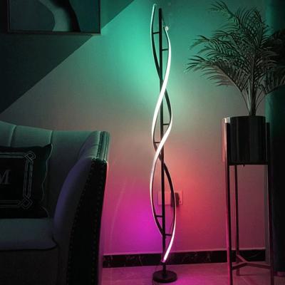 China Minimalist High Quality Design Remote Control Colorful Game Room Light Led Corner Bracket Lighting Indoor Floor Light for sale