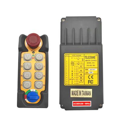 China Taiwan TELECRANE F21-E2 Waterproof Wireless Industrial Remote Control with 8 Button, for Cranes Truck Winch Drilling Rig for sale