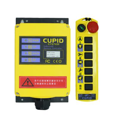 China Taiwan CUPIDON Q100S LED Warning Light Cranes Truck Winch Drilling Rig Wireless Industrial Remote Control, with 6 Buttons for sale