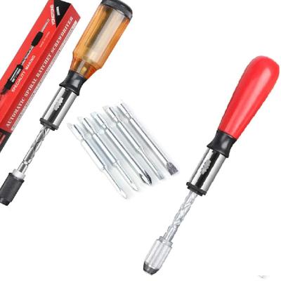 China Dropship Multi-used Main Screwdriver 5 in 1 Reciprocating Ratchet Screwdriver, Ratchet Screwdriver, Multifunctional Spiral Screwdriver for sale