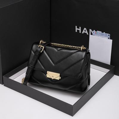 China Large Capacity Portable Leather Luxury Women Cross - Body Bag Handbag Ladies Handbag for sale