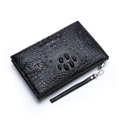 China New Anti-theft Men's Handbag In Autumn Version Of Fashionable Crocodile Printing Large Capacity Wallet for sale