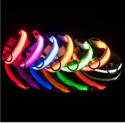 Китай Amazon Best Seller Flashing USB Cable Adjustable Rechargeable Glow Light Up LED Pet Dog Collar for Dog продается