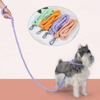 China Manufacturer OEM Pet Leash Braided Dog Rope Puppy Leash Pet Collars Te koop