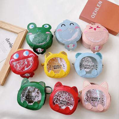 China Children Purse 2022 Wholesale Coin Purse High Quality New And Cute Mini Cartoon Little Girls Purse PU Shoulder Girls Leather Purses for sale