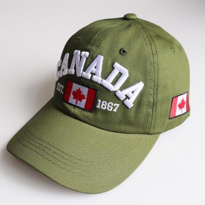 China Canadian National Hot COMMON Pride Hat Canada Maple Leaf Logo Embroidered Baseball Dad Hat Canada Maple Leaf Sale for sale