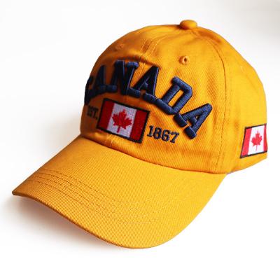 China JOINT Hot Sale Wholesale Embroidered Canada Toronto Maple Leaf Baseball Cap Canada Dad Hat Canada Maple Leaf Hat for sale