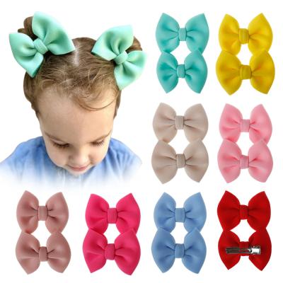 China Environmental Protection Soild Babies Color Big Bowknot Hair Pins Kids Toddlers Girls Hair Bows Clips Child Girls Bows Hair Clips Hair Grip the big one for sale