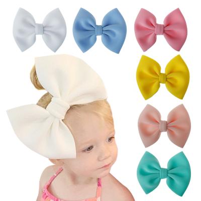 China Environmental Protection Girls Toddler Hair Bows Cut Hairpins Kids Girl Bowknot Hair Clips Barrettes Large For Babies Hair Accessories for sale