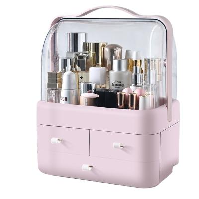 China Universal High Quality Plastic Colorful Organizer Fashion Factory Supply Storage Makeup Box With Drawers for sale