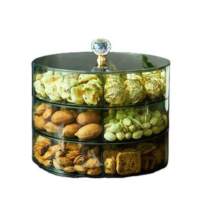 China Sustainable Nuts Candy Fruit Dessert Chocolate Christmas New Year Party Birthday Food Storage box Containeplastic with lids for sale