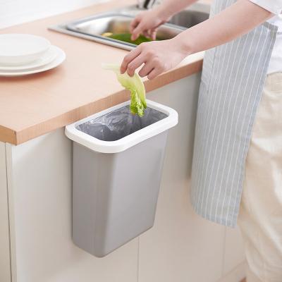 China Sustainable Kitchen Large Wall Mounted Trash Can Waste Bin office hotel home Food Plastic trash can for sale