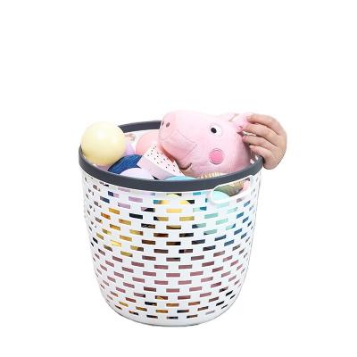 China Kitchen Viable Vegetables Fruit Snacks Toys Simple And Creative Storage Basket Bathroom Storage Plastic Basket for sale