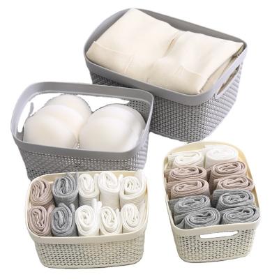 China Sustainable Home Kitchen Bathroom Bedroom Clothes Vegetables Fruit Toys Plastic Snacks Storage Basket Storage Box Container for sale