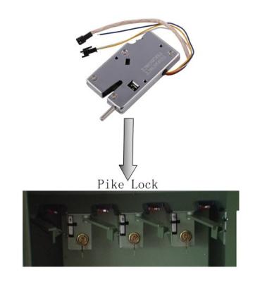 China Elektronisches Kugel-Schuss-Verschluss-Triggerverschluss-rostfreies Eisen-materielle Chrome-Farbe zu verkaufen