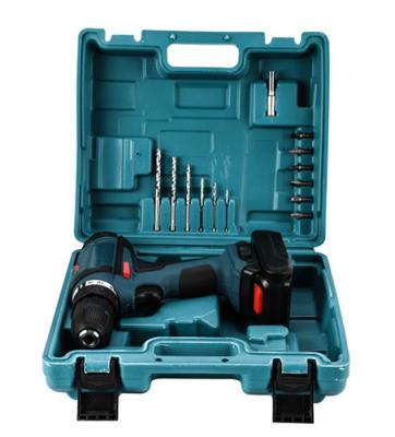 China Fast Charging Cordless Drill Tool Set 21V Voltage 16 Piece With 2 Battery for sale