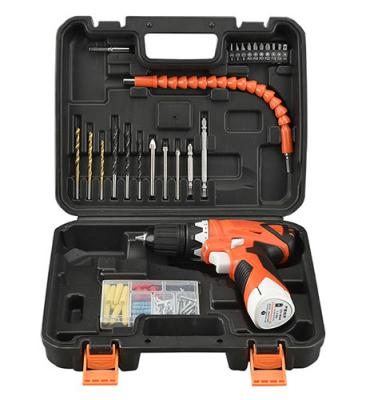 China Lithium Battery 12V Cordless Drill Tool Set 78 Piece With Drill Bits / Screwdriver Bits for sale