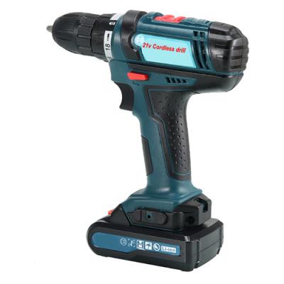 China Variable Speed 21V Cordless Drill Automatic Spindle Lock No Loosen Long Using Life for sale